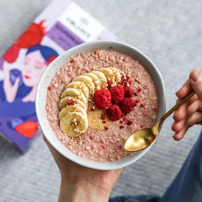 berry porridge healthy food