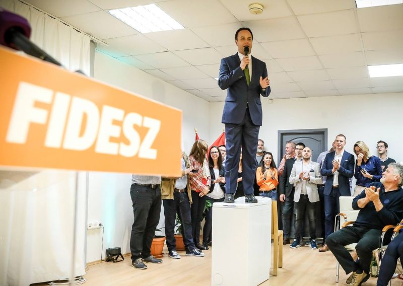 Nyitrai Zsolt legutóbbi választási győzelme estéjén. Fotó: Nyitrai Zsolt Facebook-oldala